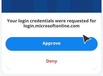 Approve and Deny Password Request